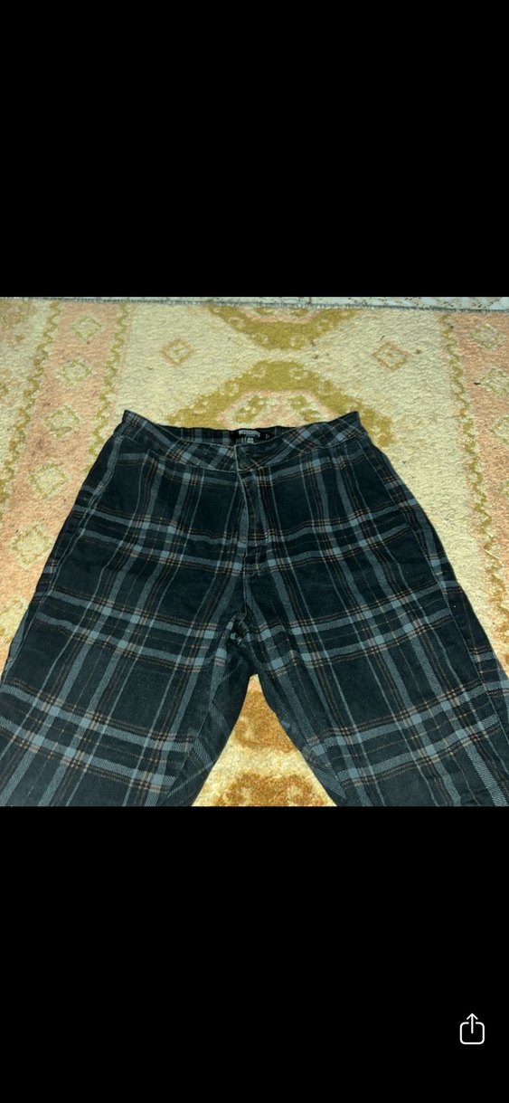 Siyah Kemerli Kadın keten Pantolon - Görsel 2