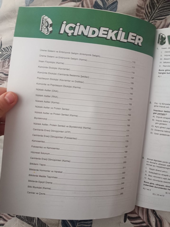 2022 Benim Hocam AYT Biyoloji Soru Bankası - Görsel 3