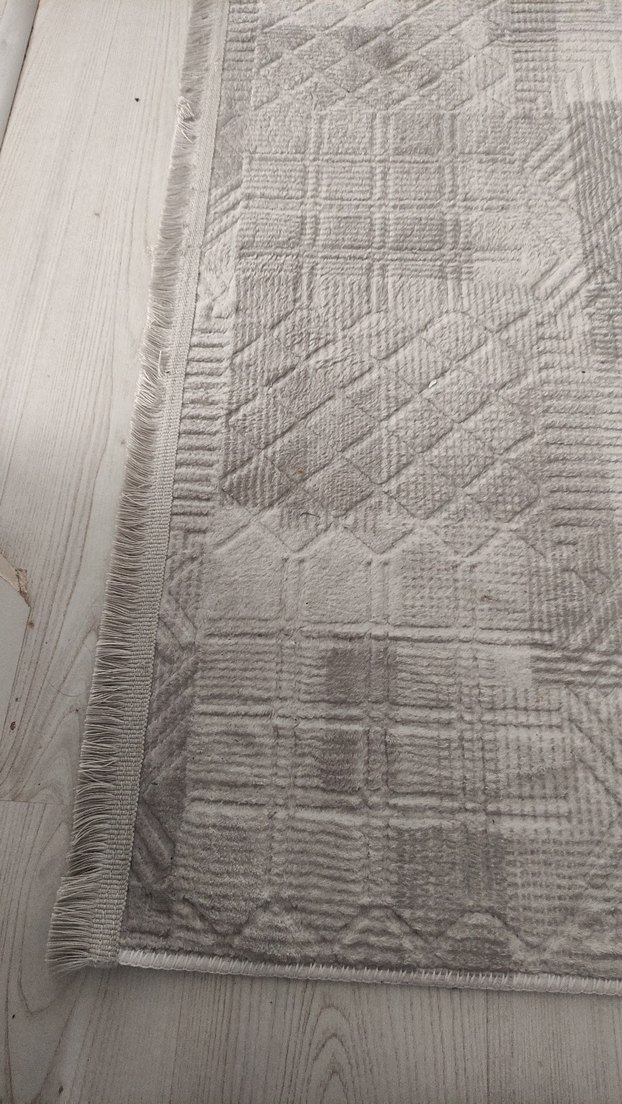 Gri Modern Dokulu Halı - Görsel 4