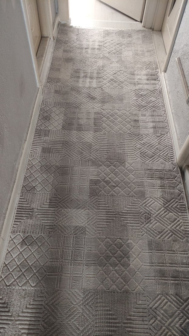 Gri Modern Dokulu Halı - Görsel 3