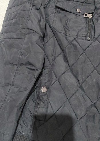 Düğmeli Siyah Erkek Mont - Görsel 4