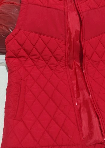 Kırmızı Fermuarlı Kadın Yelek - Görsel 2