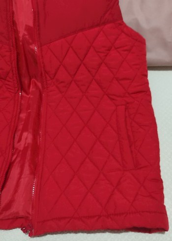 Kırmızı Fermuarlı Kadın Yelek - Görsel 4