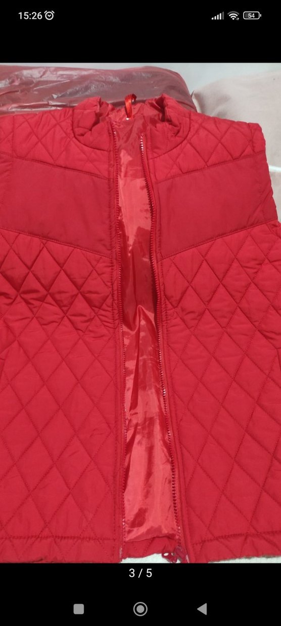 Kırmızı Fermuarlı Kadın Yelek - Görsel 3