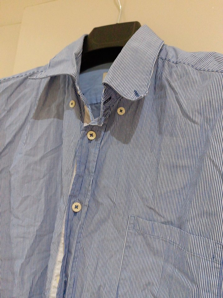 Zara Man Sport Classic S beden,  ince çizgili erkek gömlek - Görsel 4