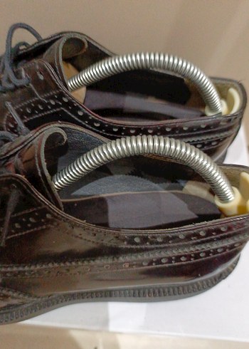 40 numara Klasik Koyu Bordo Erkek Deri Ayakkabı - Görsel 6