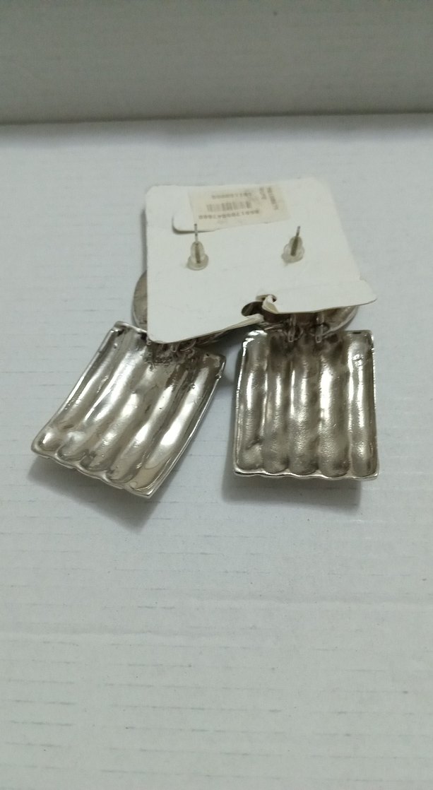 Vintage Bohem Gümüş Renkli Mini Küpeler - Görsel 2