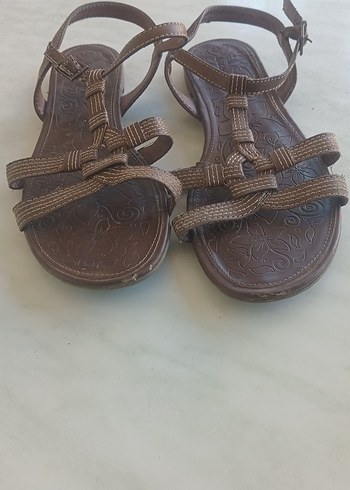 Bohem Tarzı Kahverengi Sandalet