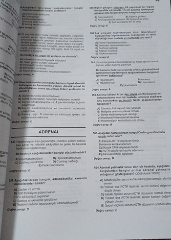 Beden Genel Cerrahi Çalışma Soruları ve Çıkmış TUS Soruları