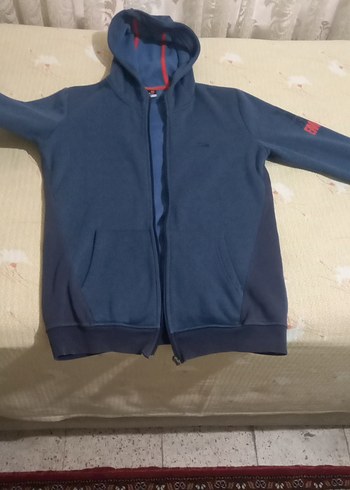 Koyu Mavi Fermuarlı Erkek Çocuk Ceket