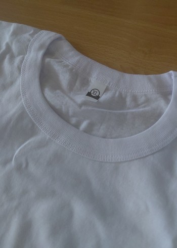 Beyaz Oversize Pamuklu Erkek Tişört - Görsel 3