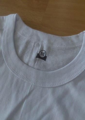 Baskılı Beyaz Pamuklu  Tişörtü - Görsel 2