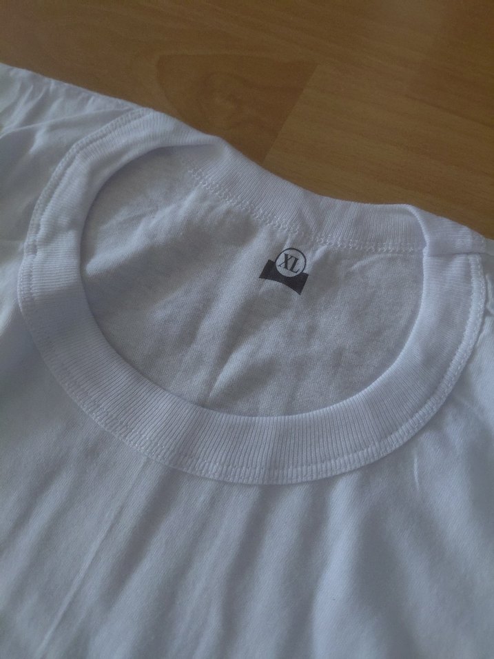 Beyaz Baskılı Pamuklu Erkek Tişört - Görsel 2