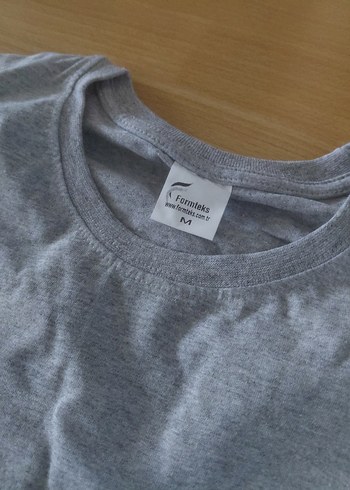 Gri Baskılı Pamuklu Erkek Tişört - Görsel 3