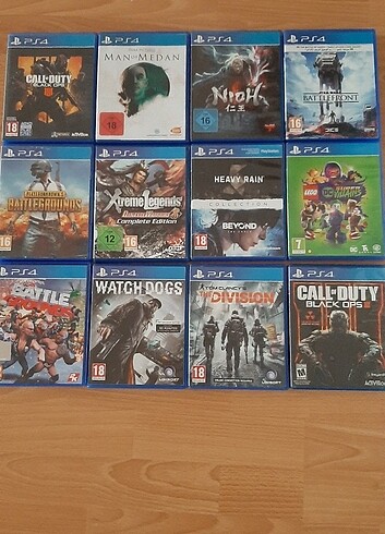 Orijinal ps4 Oyunlari 24 adet farklı oyun 