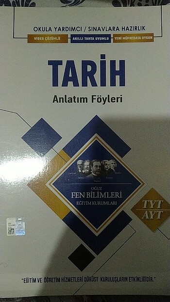 tyt ayt tarih anlatım foyleri 