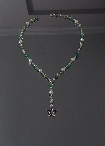 Green star necklaces