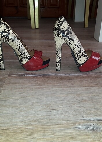 37,5 Beden Brazil carrano platform pumps piton yılan snake