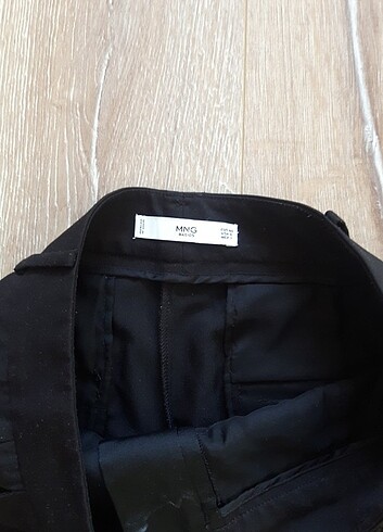 38 Beden siyah Renk Mango A form culotte siyah basic pantolon etek