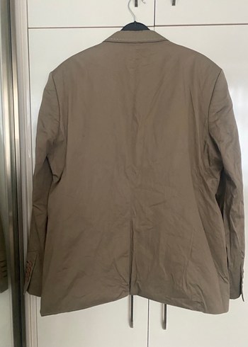 Erkek Bej Düğmeli Normal Kesim Ceket - Görsel 2