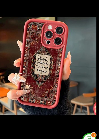 Bohem tarzı ayet yazılı iPhone kılıfı