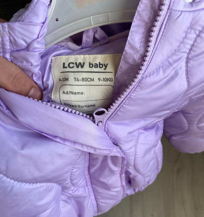 Mor Kız Çocuk montu - Görsel 2