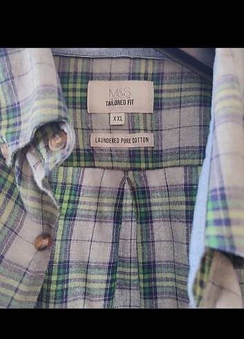 Marks & Spencer #m&s 1.kalite kışlık gömlek 0 pamuk