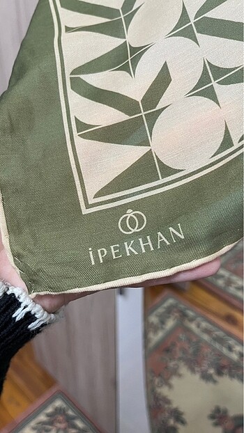 Beden yeşil Renk ipekhan pamuklu eşarp