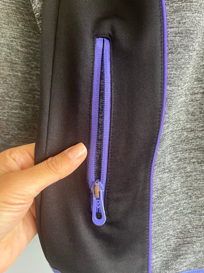 Hummel Gri Fermuarlı  Spor Sweatshirt/Ceket - Görsel 3