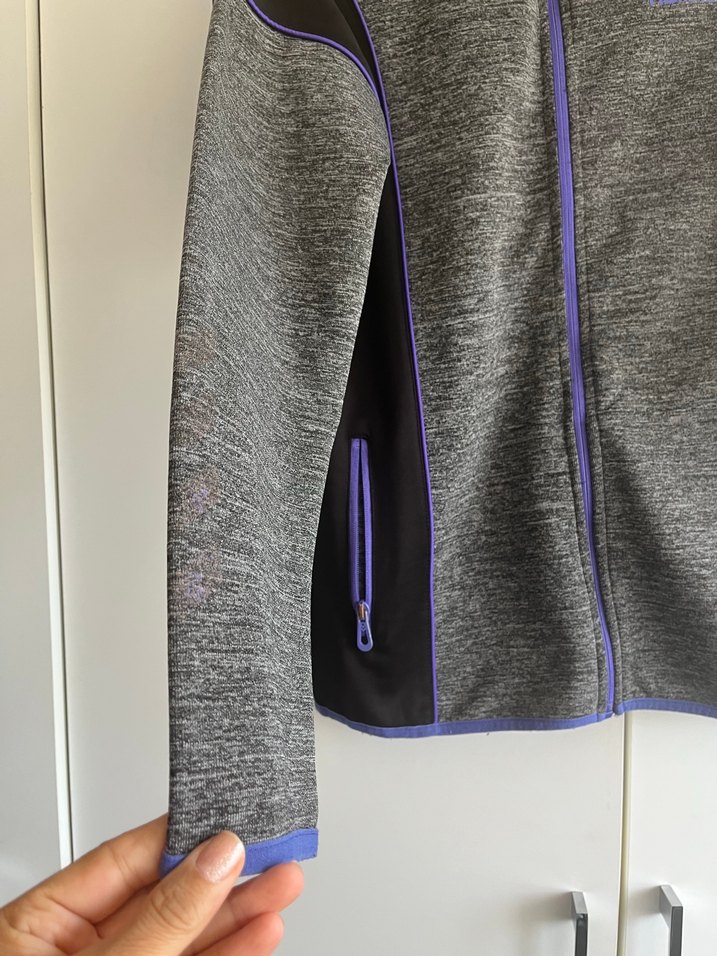 Hummel Gri Fermuarlı  Spor Sweatshirt/Ceket - Görsel 4