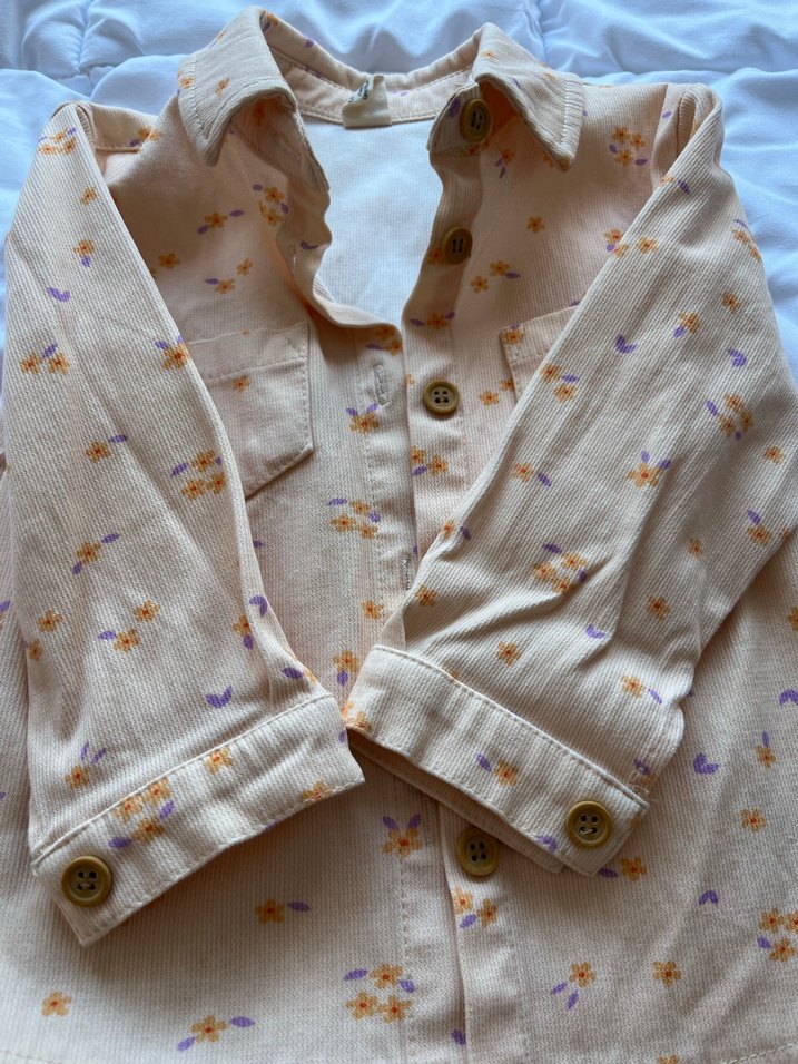 Kız Çocuk Bej Uzun Kollu Gömlek - Görsel 3