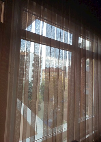 Modern Deseniz Petek Tül Perde - Görsel 2