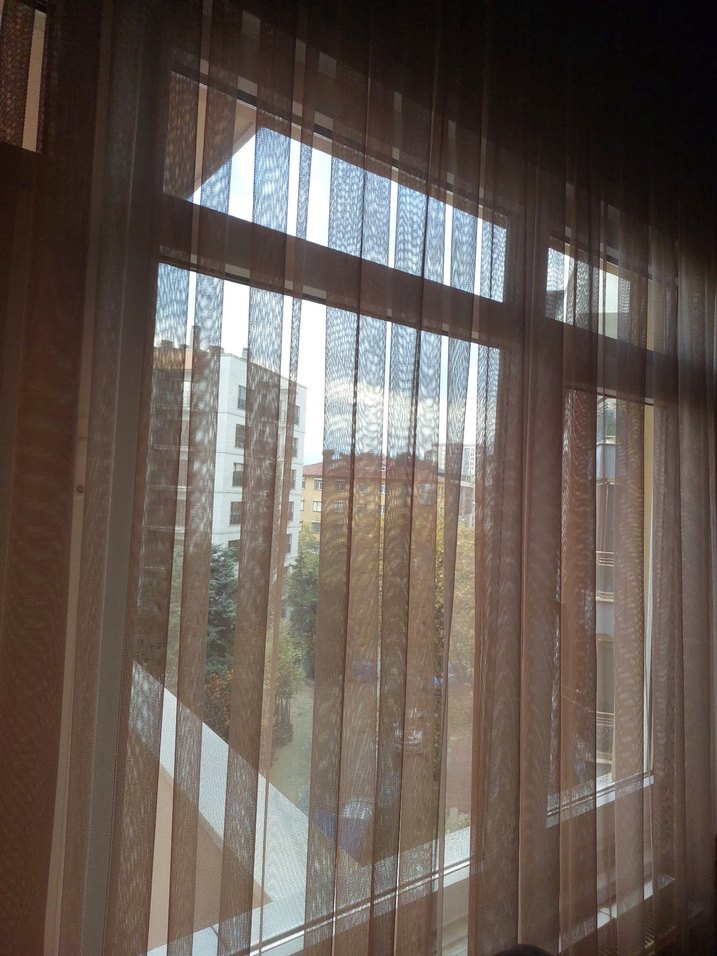 Modern Deseniz Petek Tül Perde - Görsel 2