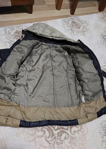 Kapüşonlu Uzun Kollu Çocuk Kış Montu - Görsel 5