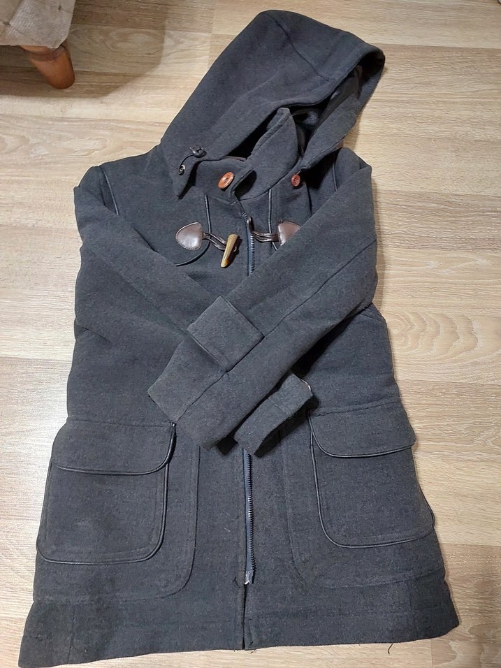 Erkek Çocuk Düğmeli Kaşe Kaban - Görsel 2