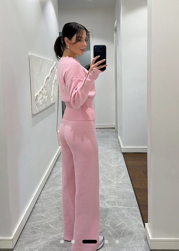 Pembe Normal Kesim Kadın Eşofman Takımı - Görsel 3