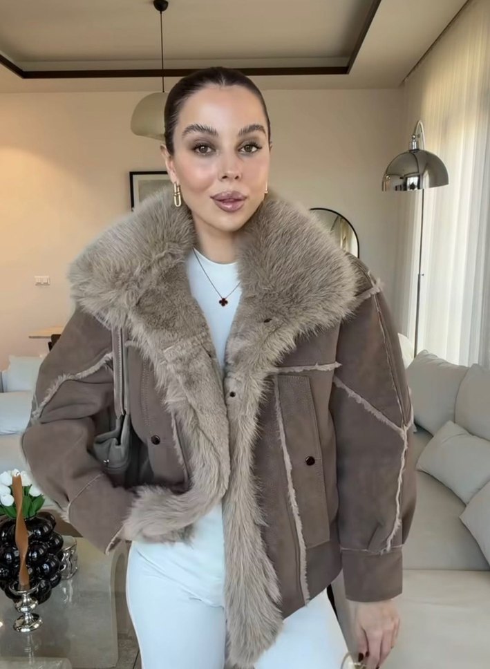 İthal kürk kaban - Görsel 2