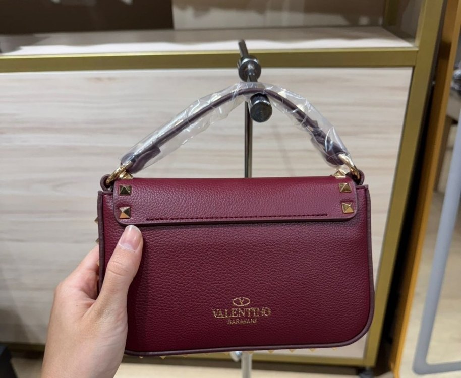 Bordo Deri Kadın Çanta - Görsel 2