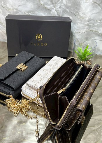  Beden beyaz Renk Vakko Zincir Detaylı Beyaz Deri Çanta orjinal kutulu
