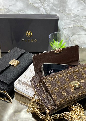 Beden kahverengi Renk Vakko Zincir Detaylı Deri Kadın Çanta orjinal kutulu