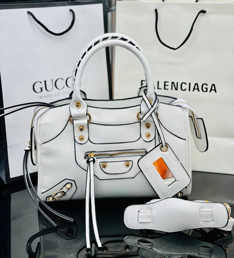 Pembe Deri Kadın Çanta - Görsel 3