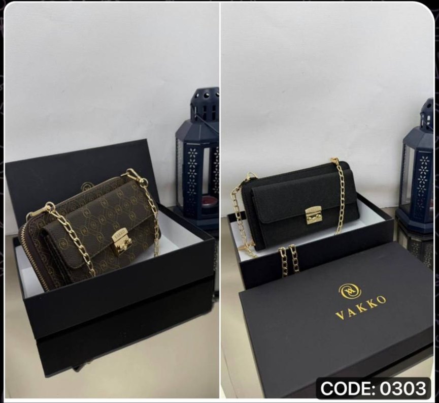 Vakko Zincir Detaylı Deri Kadın Portföy Çanta - Görsel 2