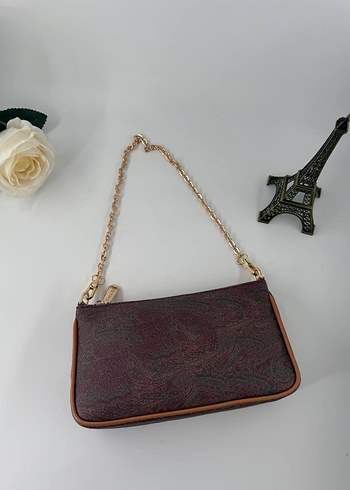 Etro çift askılı zincir detaylı çanta - Görsel 5