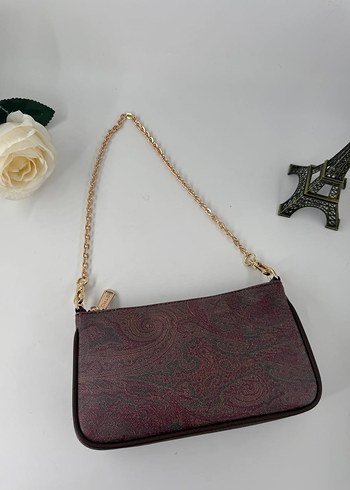 Etro çift askılı zincir detaylı çanta - Görsel 9