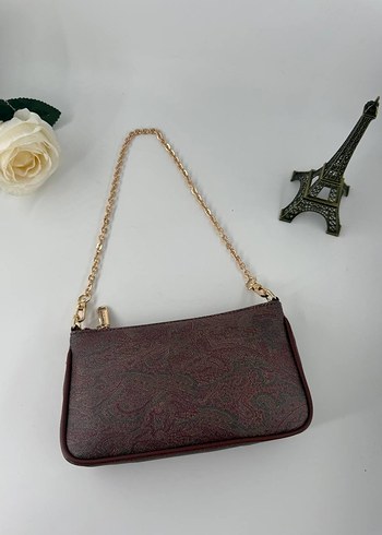 Etro çift askılı zincir detaylı çanta - Görsel 8