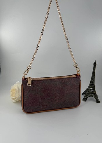 Etro çift askılı zincir detaylı çanta - Görsel 7