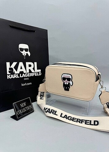  Beden Karl lagerfeld omuz ve çapraz askılı çanta 