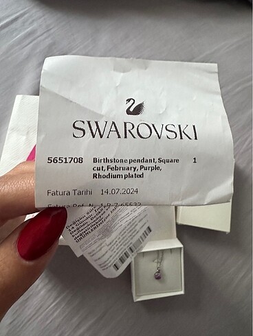  Beden mor Renk swarovski kolye