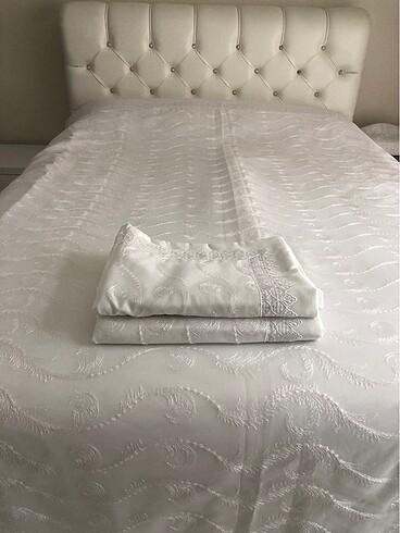  Beden beyaz Renk Çift kişilik yatak örtüsü