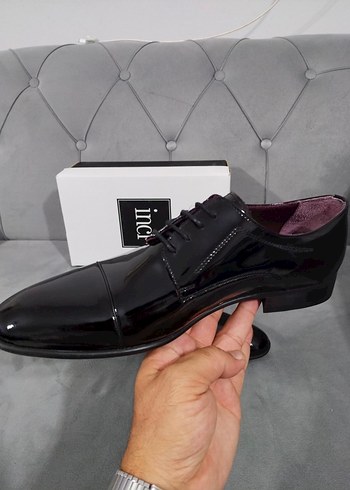 İnci Siyah Rugan Erkek Klasik Ayakkabı - Görsel 6